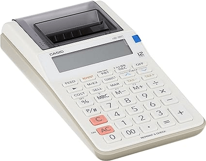 Calculadora Com Bobina Casio HR-8RC - Branco