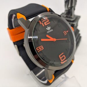 Relógio Masculino Adidas Sport Wear Preto / Laranja