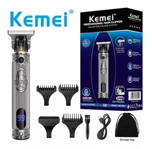 Kemei Km-700h Elétrica Display De Led Corta Barba Cabelo