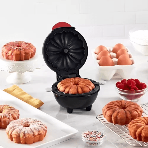 Máquina De Fazer Bolos Antiaderente Compacta Mini Bolo Cake Elétrica