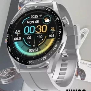 Relógio Smartwatch Hw28 Prata com NFC c/ capinha e pelicula de brinde