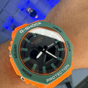 Relógio Masculino G|Shock|Max Colors Laranja/Verde