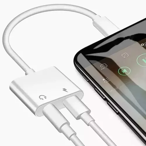 Cabo Adaptador Lightning apple para Fone P2 e Carregador