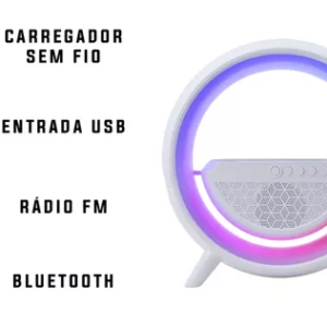 G-Speaker Smart Station Luminária Caixa de Som e Carregado