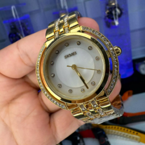 Relógio Feminino Skmei Gold Diamante a Prova Dagua