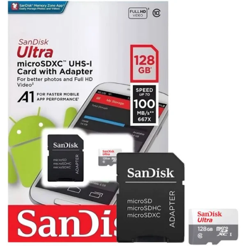 Cartão de Memória 128GB  SanDisk Ultra