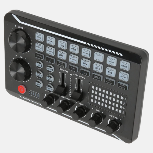 Mixer De Áudio Externo Live Sound Card Celular Tablet E Pc