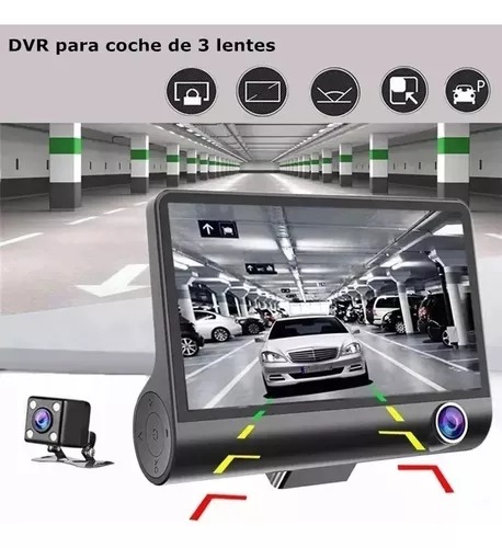 Camera Veicular Automotiva Gravação Full Hd Frontal Ré Lcd 4