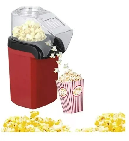 Pipoqueira Elétrica Popcorn Maker 110V/220V Máquina de Fazer Pipoca Sem Óleo, Compacta e Prática