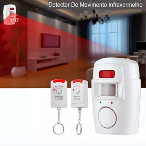 Alarme Sem Fio Residencial Sensor Sirene+2 Controles