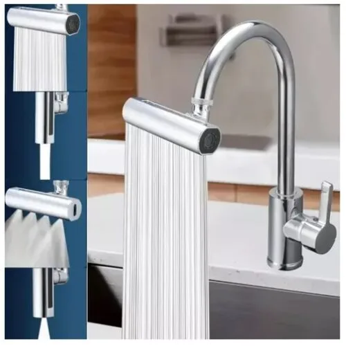 Adaptador de Torneira 4 em 1 – Arejador, Cascata e Extensor Giratório 360°