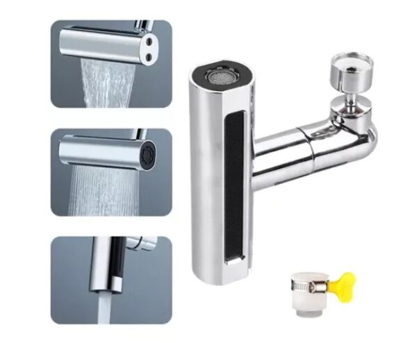 Adaptador de Torneira 4 em 1 – Arejador, Cascata e Extensor Giratório 360° - Image 5