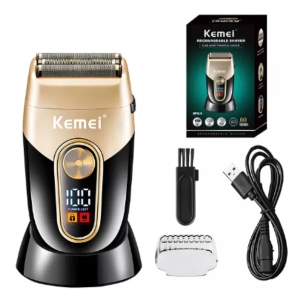 Barbeador Elétrico Shaver Profissional Kemei KM-3209