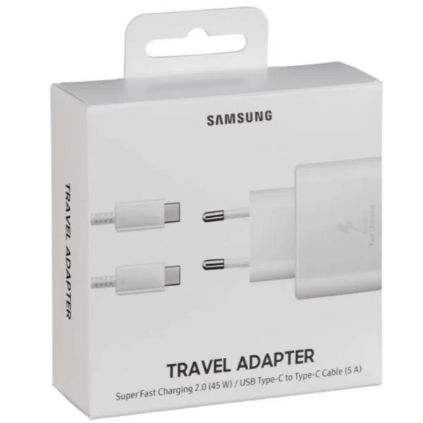 Carregador Ultra Fast Charging PD 45W Samsung para Galaxy A51, A71, A70, A50, S10, S20 – 2 USB-C - Image 4