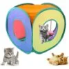 Cubo De Gato Rolante Aberto Túnel Interativo Pet Retrátil