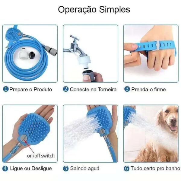Ducha Pet Mangueira para Banho em Cães e Gatos - Image 4