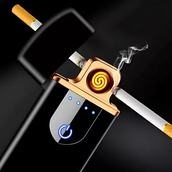 Isqueiro Eletrônico Recarregável USB com Sensor Touch Portátil e Sustentável - Image 4