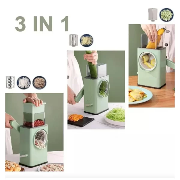 Kit Cortador, Ralador, Fatiador e 3 Descascadores de Legumes Inox - Image 5