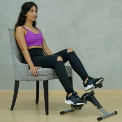 Mini Pedal Treino Portátil Cicloergômetro para Fisioterapia