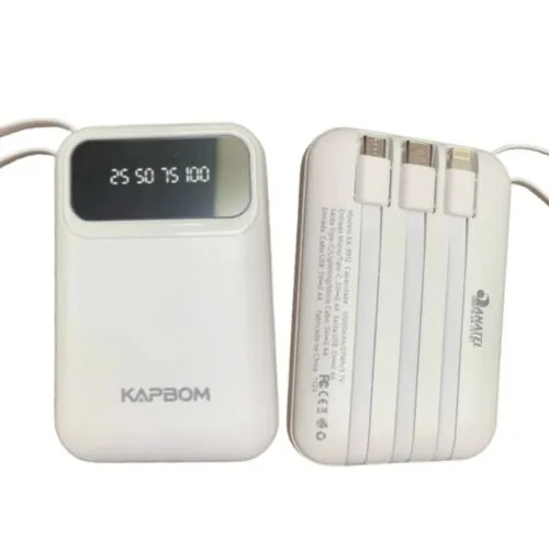 Power Bank Kapbom KA-9912 - 10,000mAh com Lanterna e Display LED