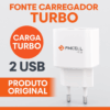 Fonte Carregador Rápido 2x USB 2.4A Pmcell Power798 HC22 Turbo – Original