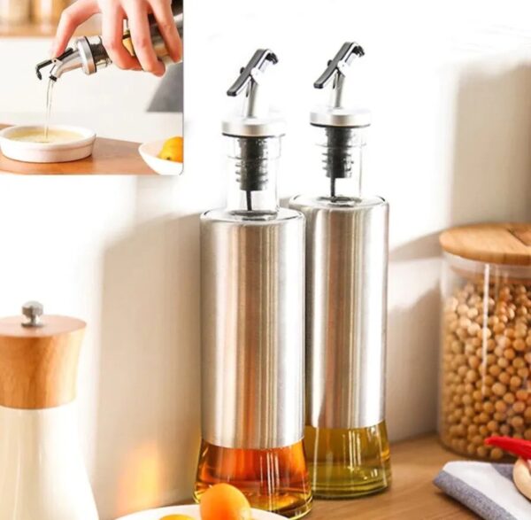 Dosador Porta Azeite e Vinagre de Vidro Premium com Dosador – 300ml - Image 2