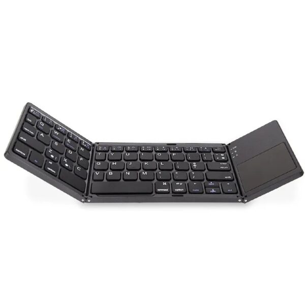 Mini Teclado Touch Dobrável Bluetooth para Celular e Tablet - Cinza Chumbo - Image 4