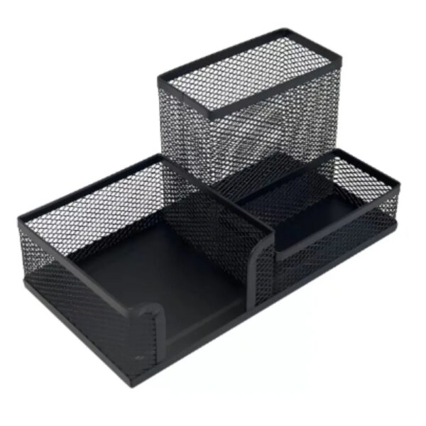 Organizador De Mesa Metal Aramado Porta Papel Canetas Clips - Image 3