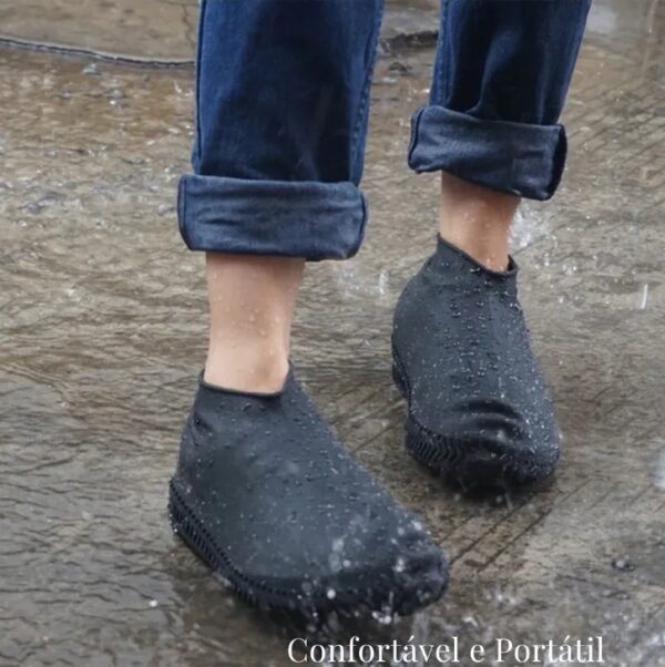 Protetor de Sapato em Silicone Impermeável Antiderrapante para Chuva - Image 6